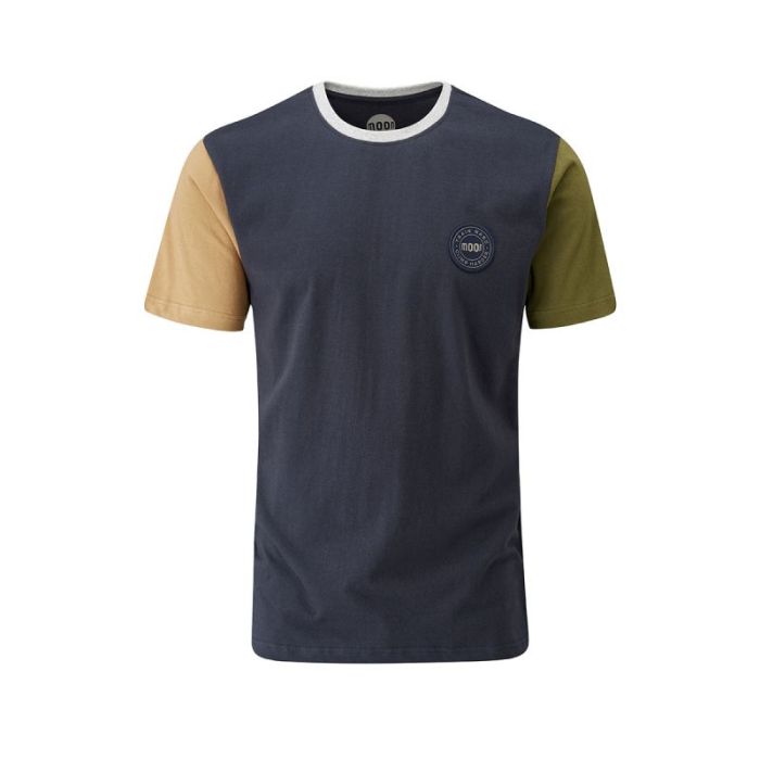 Colour Block T-Shirt Navy Moon Climbing