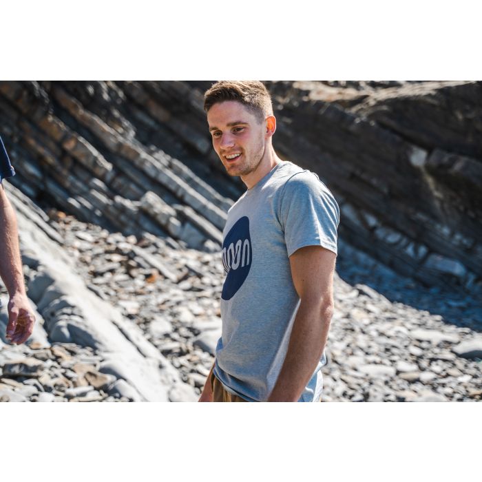 Moon Logo T-Shirt Heather Blue Moon Climbing